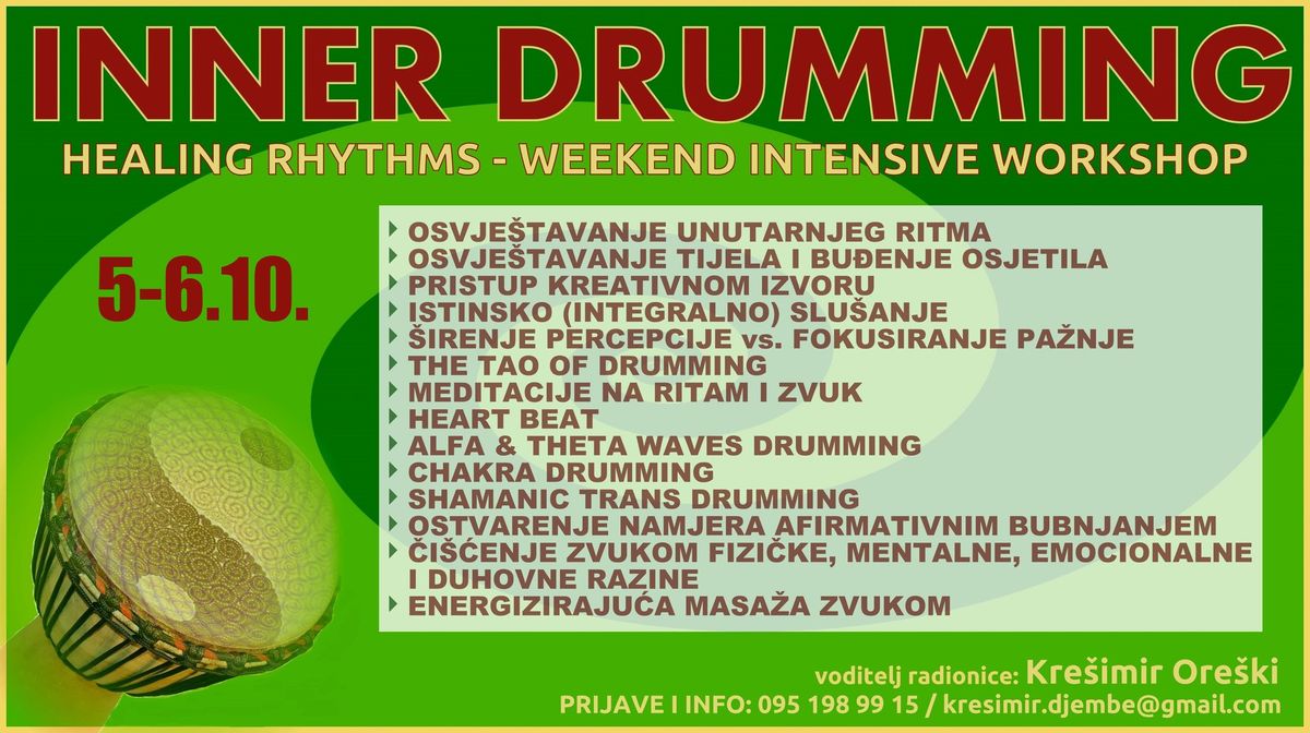 INNER DRUMMING \u2013 HEALING RHYTHMS vikend radionica 02-03\/11\/2024.