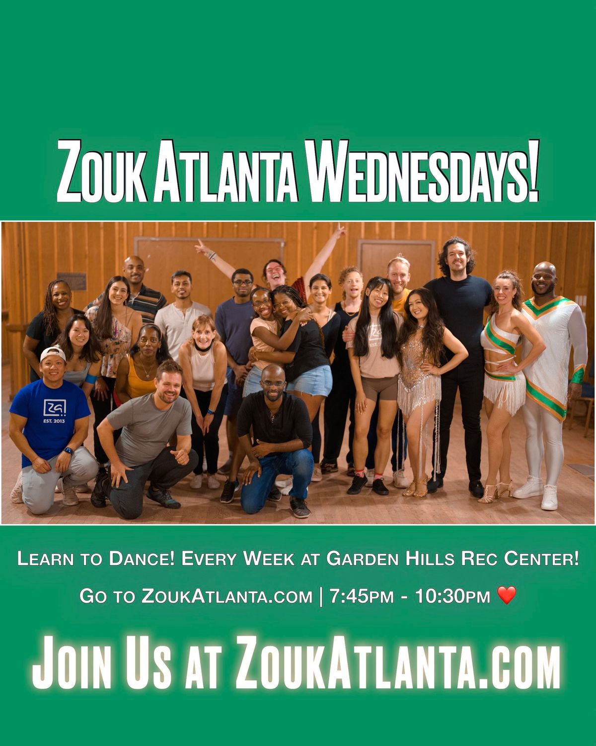 Learn to Dance | Wednesday Dance Classes & Party in Buckhead | Beginner \u2197\ufe0f Advanced \u2764\ufe0f Zouk Atlanta