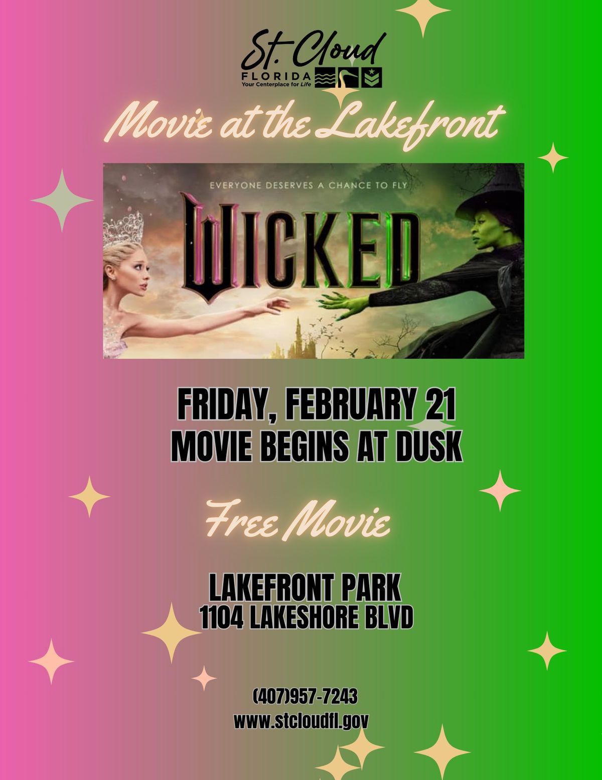 Movie at the Lakefront: Wicked