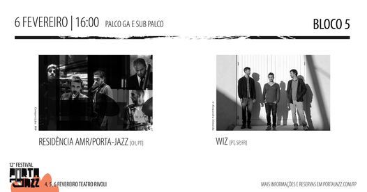 12\u00ba Festival Porta-Jazz || BLOCO 5 -  Resid\u00eancia AMR\/Porta-Jazz & WIZ
