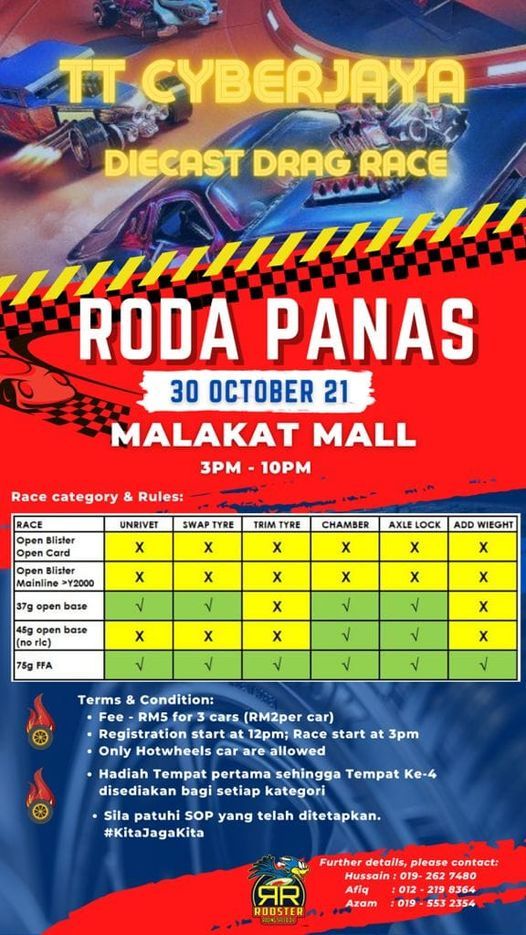 Diecast Drag Race Malakat Mall Cyberjaya 30 October 2021