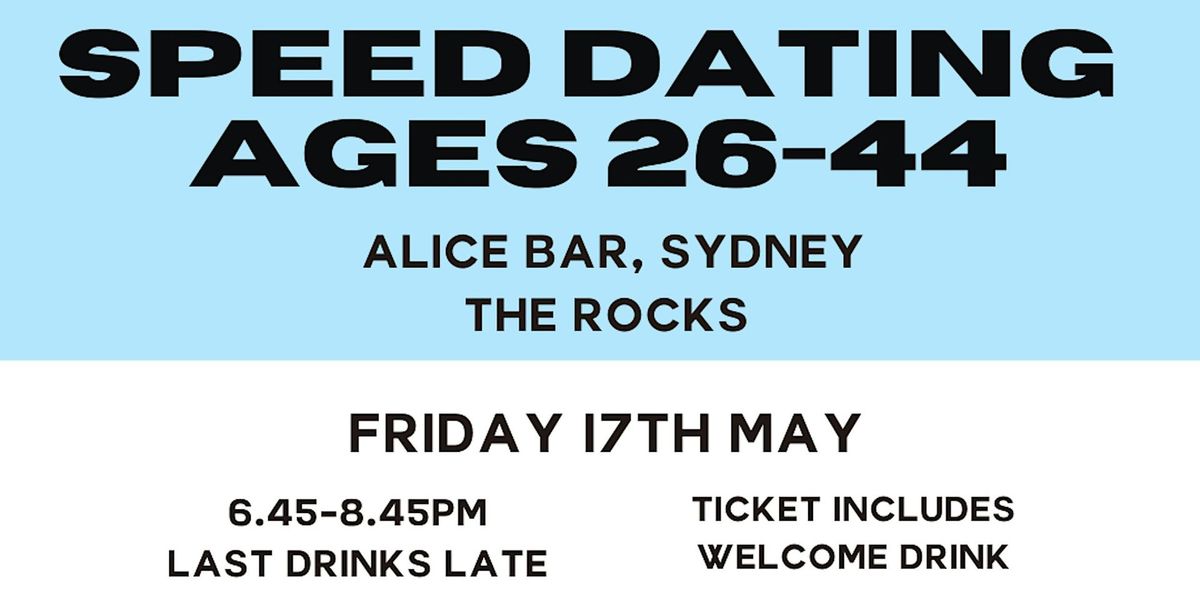 Sydney CBD Speed Dating @ Alice Bar - The Rocks