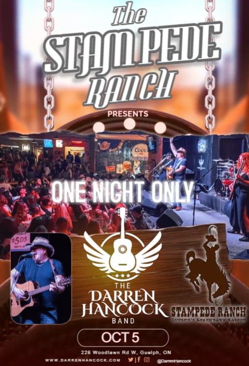 The Stampede Ranch presents The Darren Hancock Band