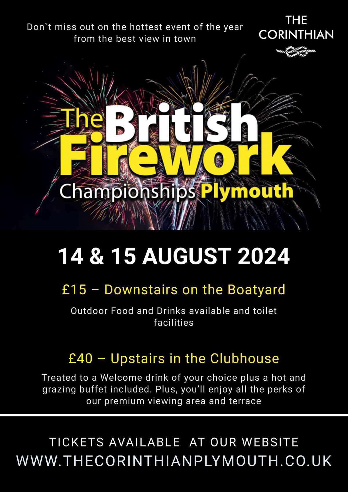 The British Fireworks Championship Plymouth @ The Corinthian  