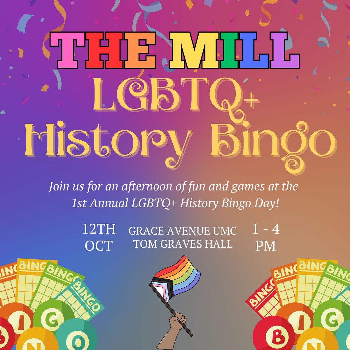 The Mill: LGBTQ+ History Bingo