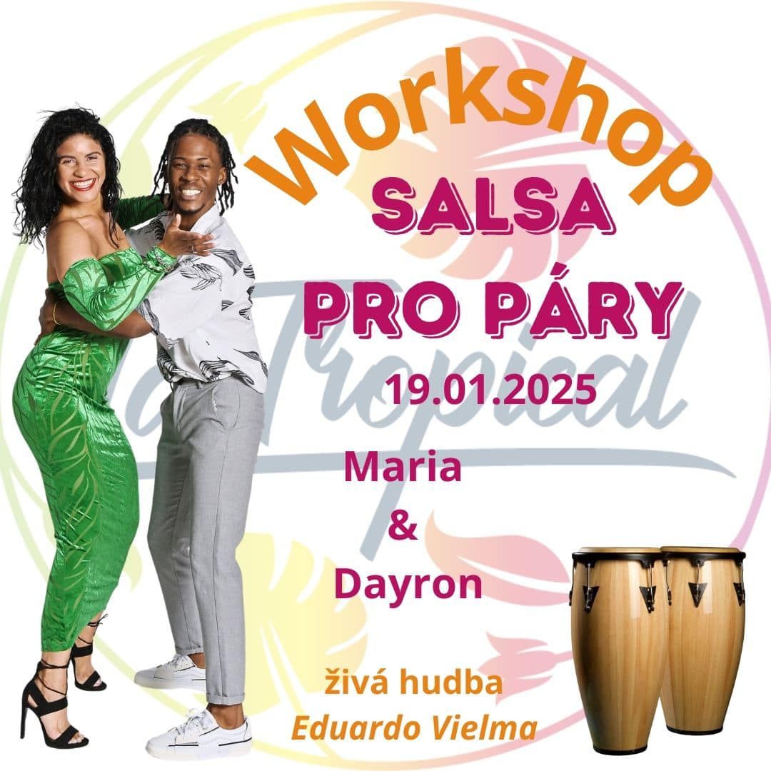 Workshop Salsa p\u00e1ry s \u017eivou hudbou