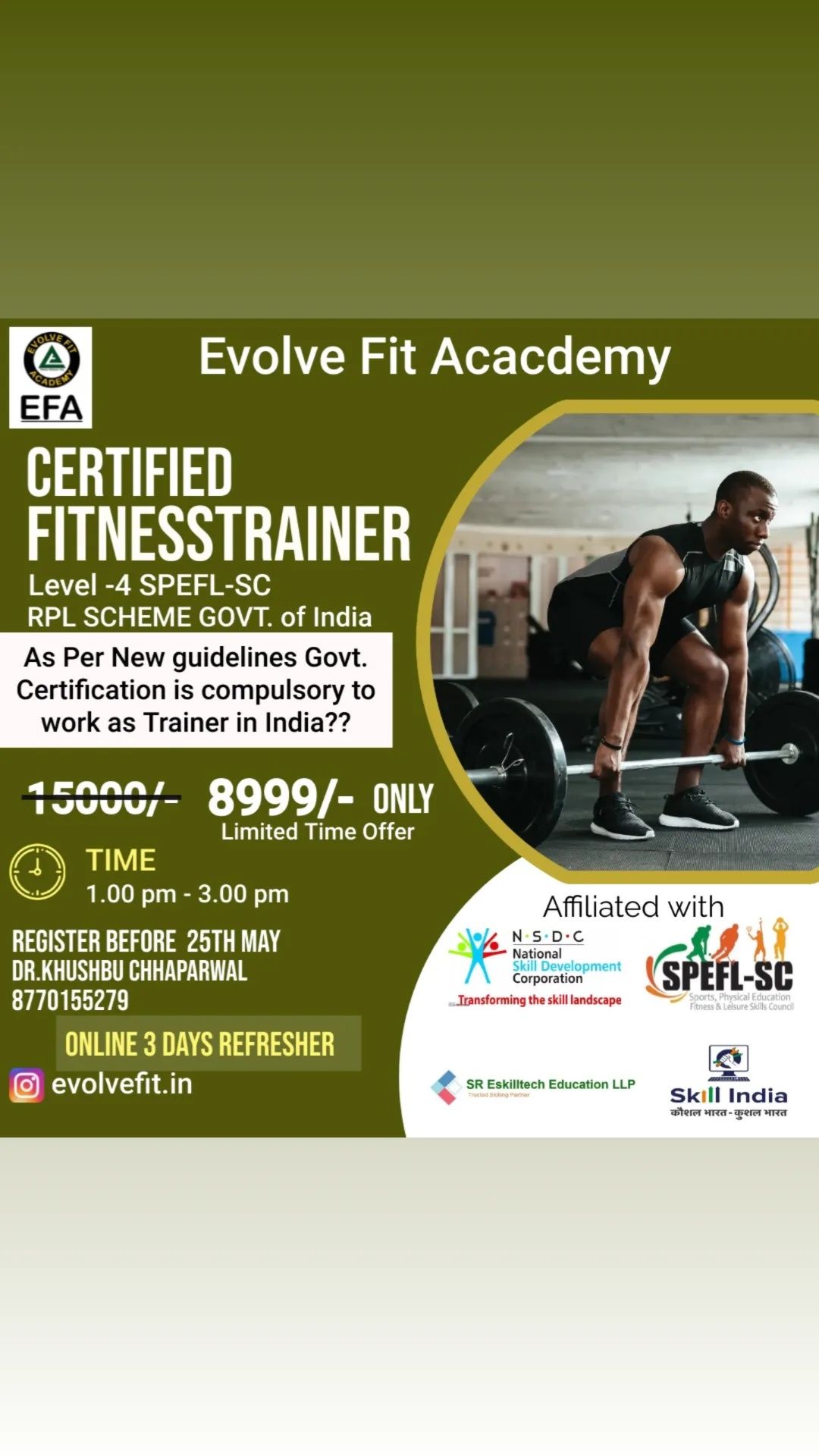 Certified Fitness Training Course