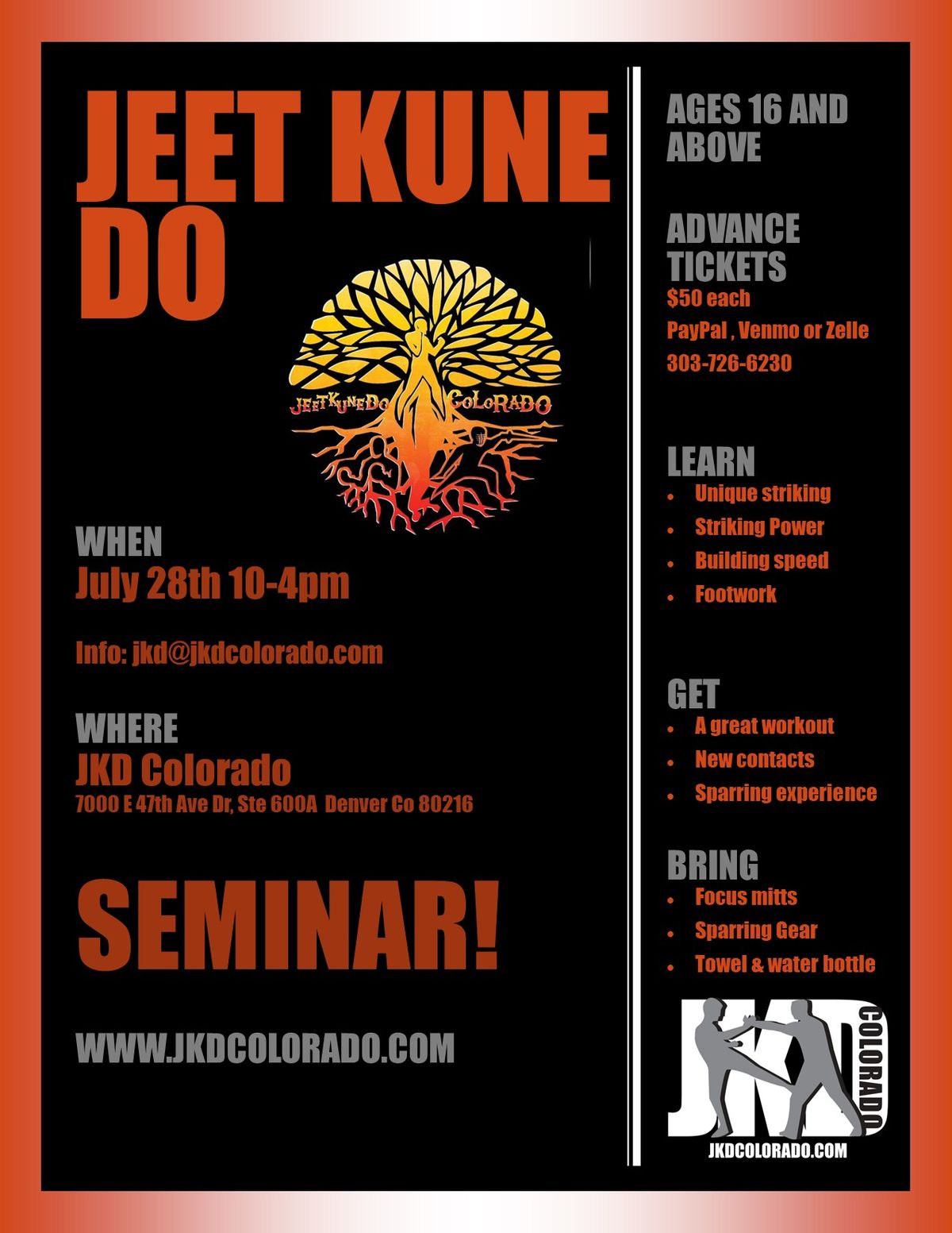 JKD Colorado's mid summer Seminar