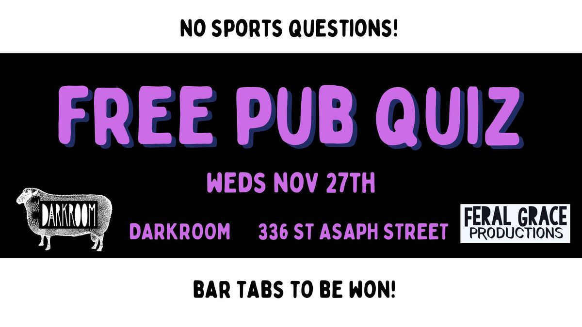 Free Pub Quiz - November