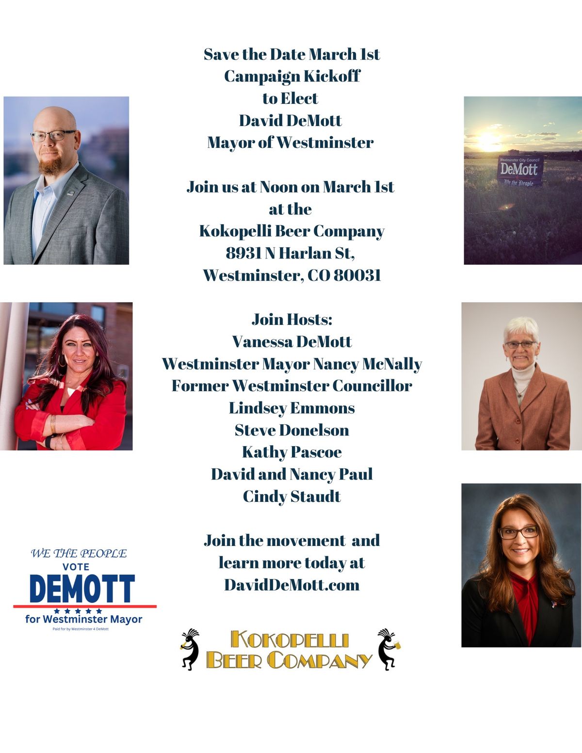 DeMott for Westminster Mayor Kickoff