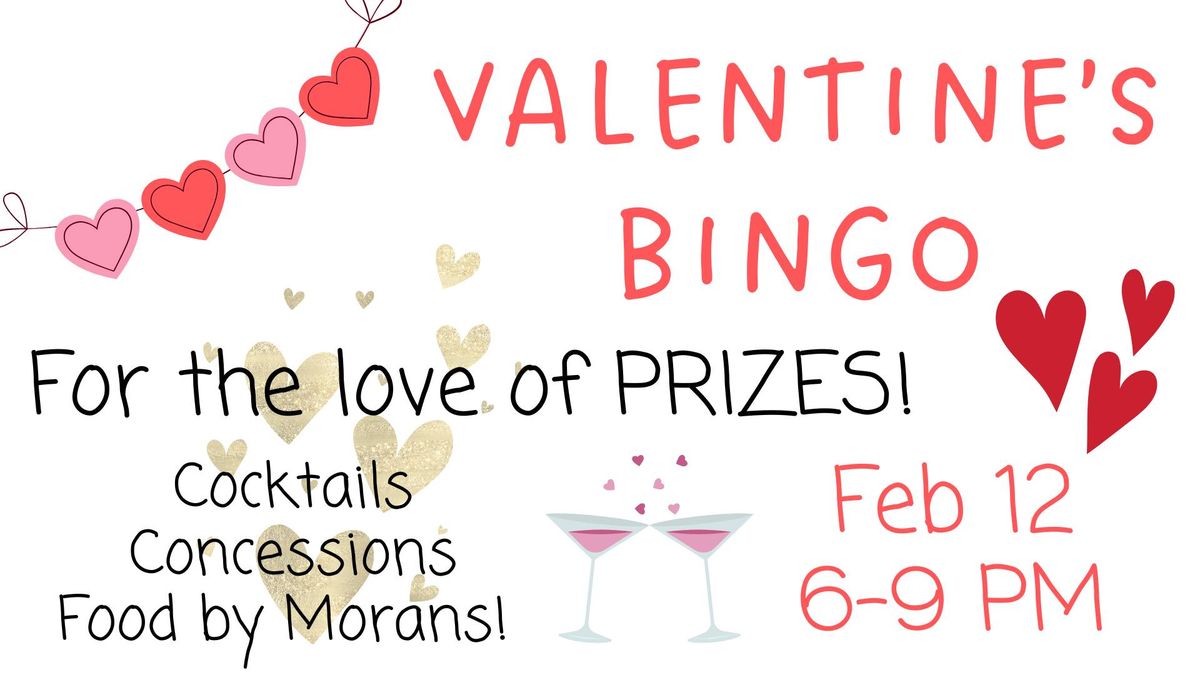 Valentine's Bingo! 21+ Over 