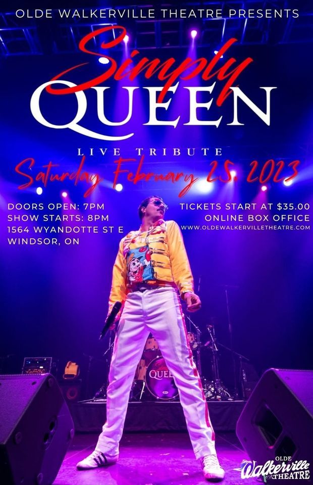 Simply Queen Rocks Windsor, Olde Walkerville Theatre, Windsor, 25