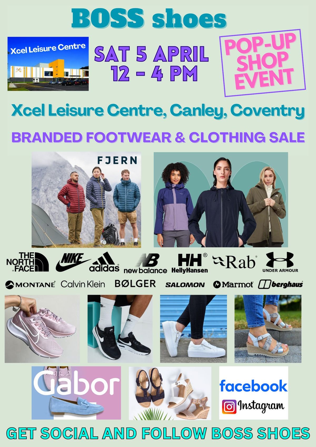 BOSS shoes POP UP SHOP SALE EVENT - SAT 5 APRIL 12-4PM. branded Footwear, Clothing & Accessories