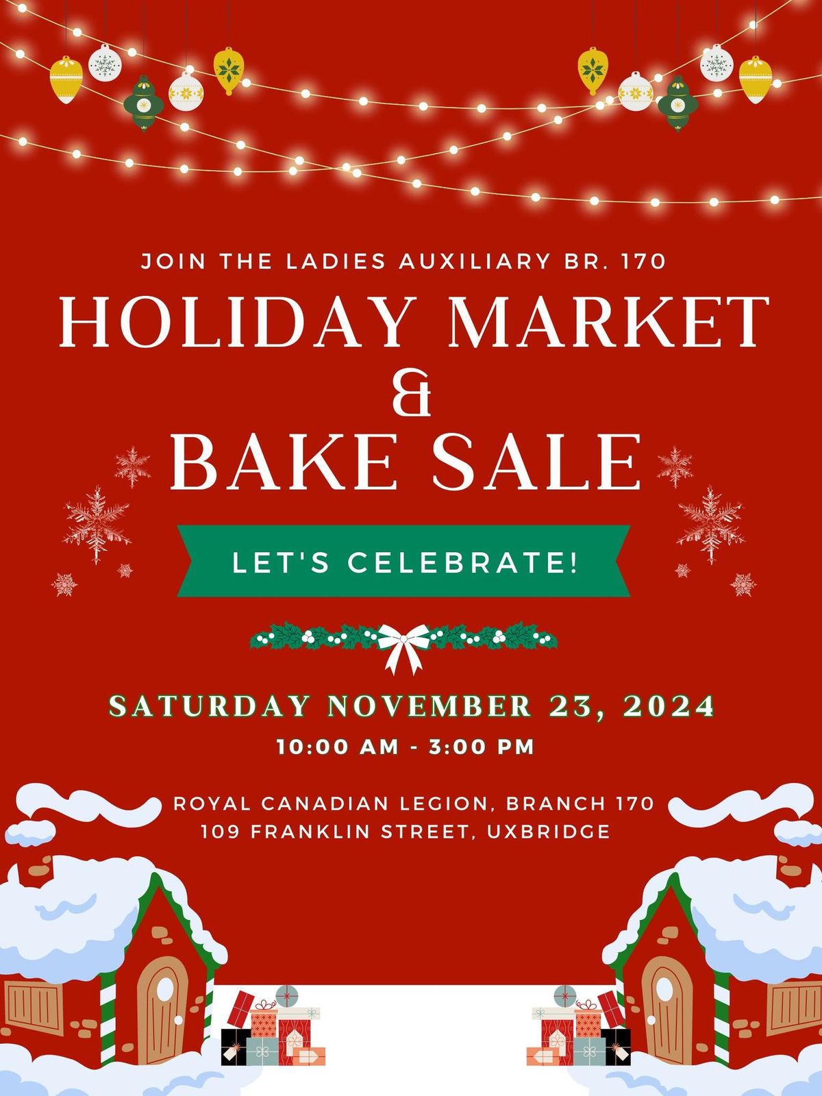 Holiday Market and Bake Sale