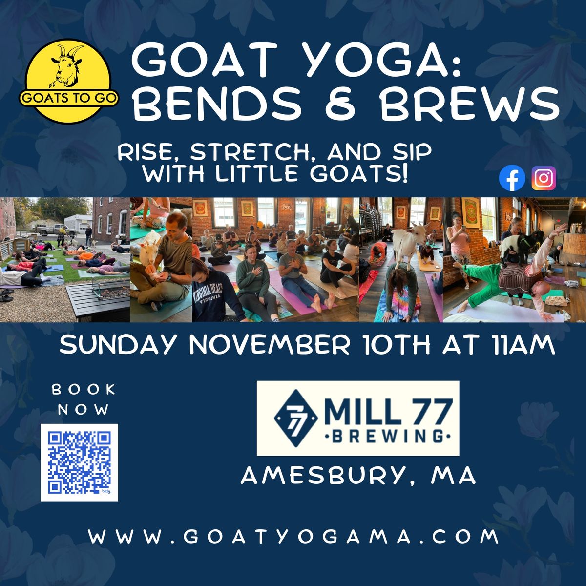 Goat Yoga: Bends & Brews (Mill 77 Brewing)