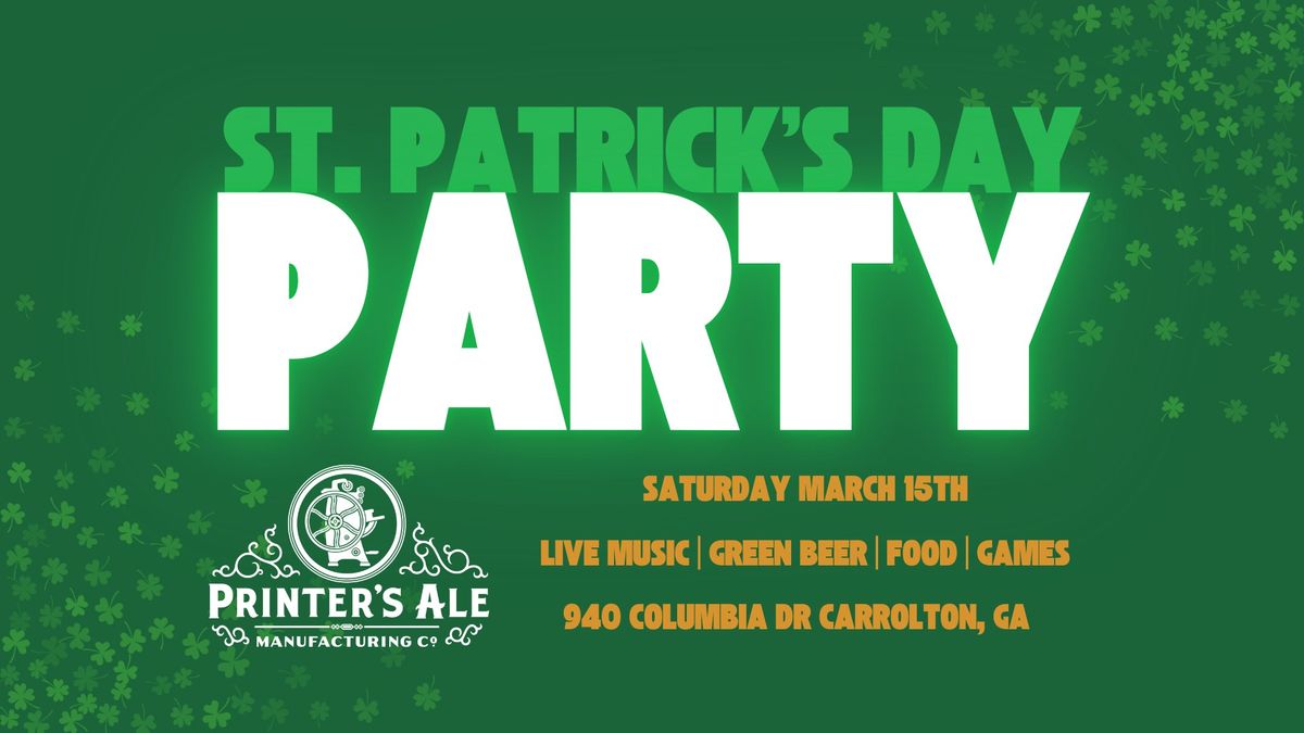 St. Patrick's Day Party at Printer's Ale