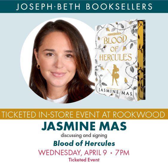 Jasmine Mas discussing and signing Blood of Hercules