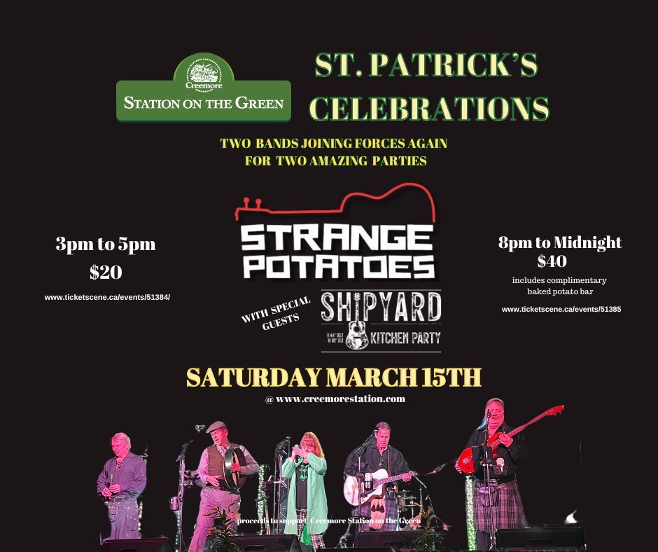 3rd Annual St. Patrick's Celebrations @ Creemore Station on the Green 