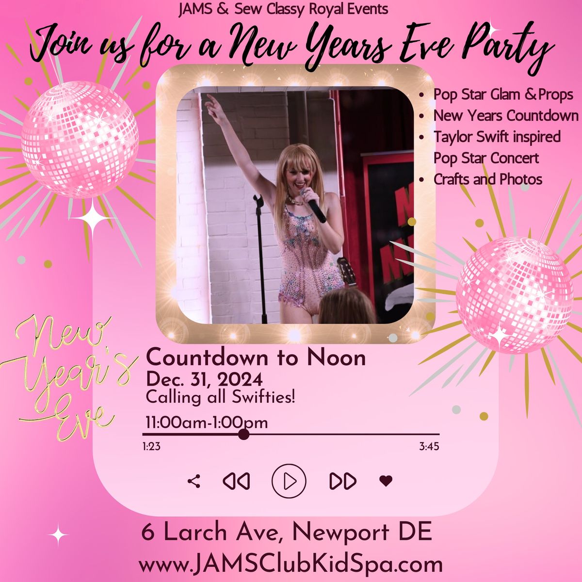 Countdown to Noon Years Eve Concert at JAMS