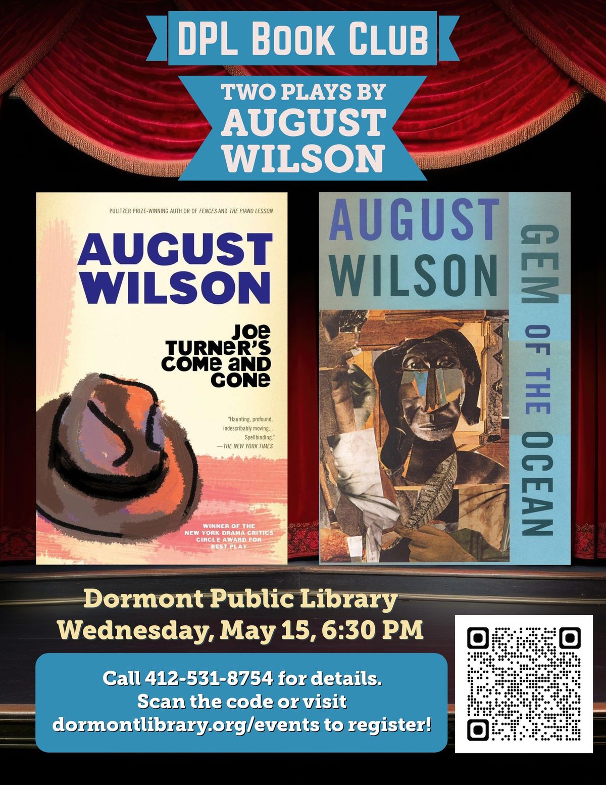 DPL Book Club: Two Plays by August Wilson