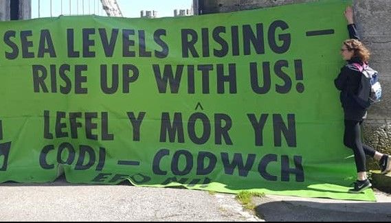 Big Bangor Climate Banner : Baner Hinsawdd Fawr Bangor