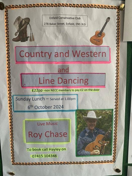 Hayley Presents | Country and Western Line Dancing and Sunday Dinner