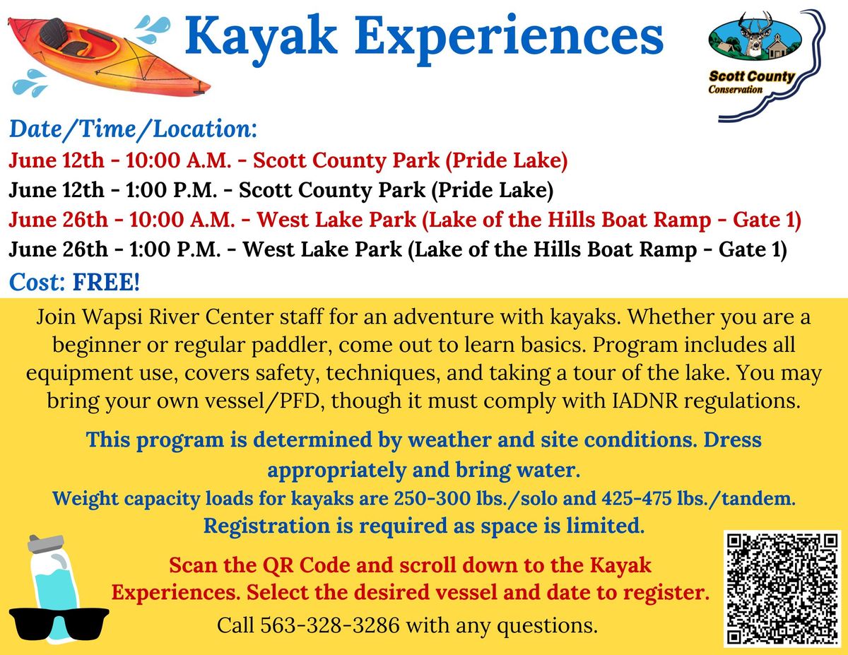 Kayak Experiences at West Lake Park