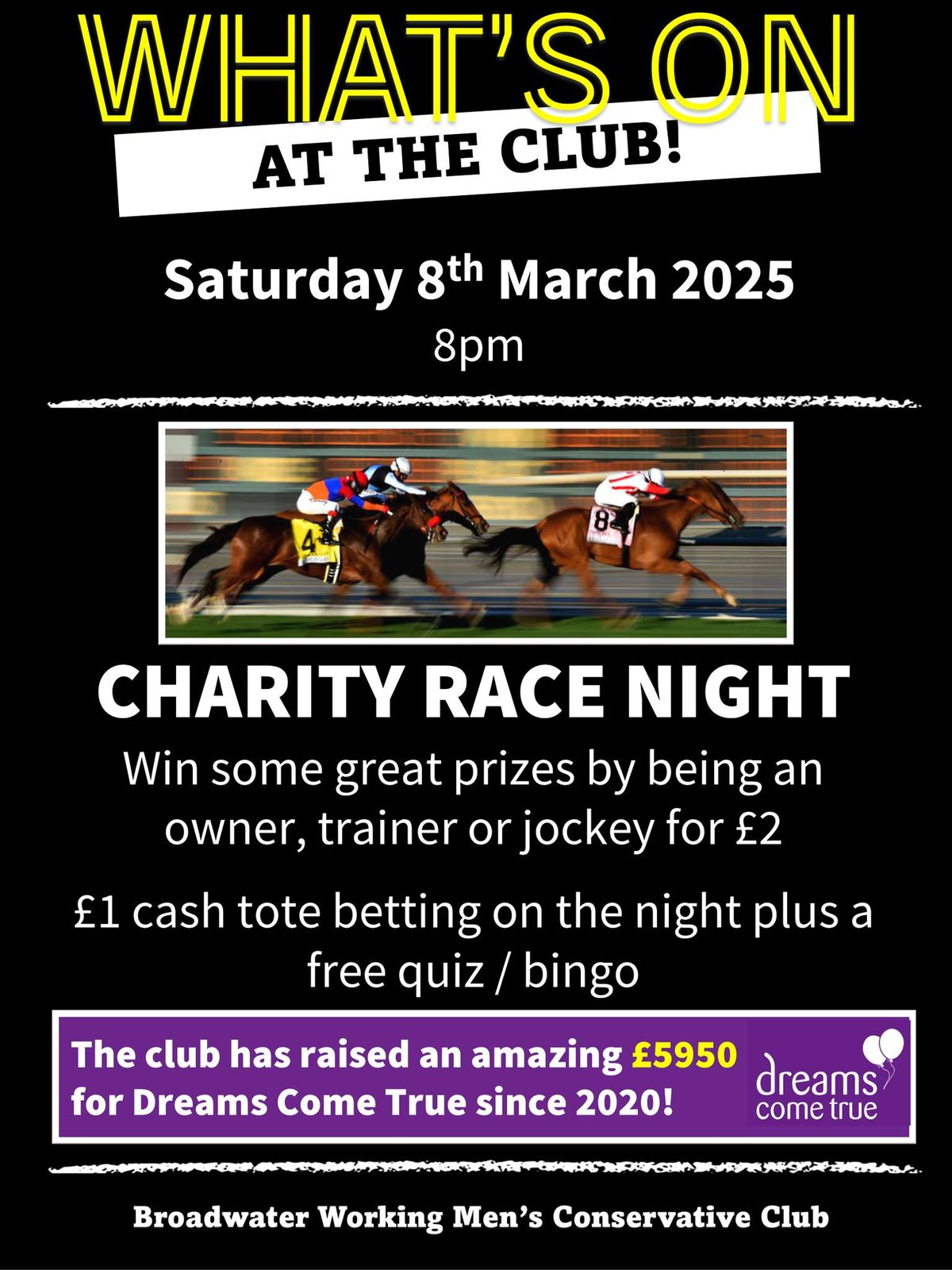 Charity Race Night!