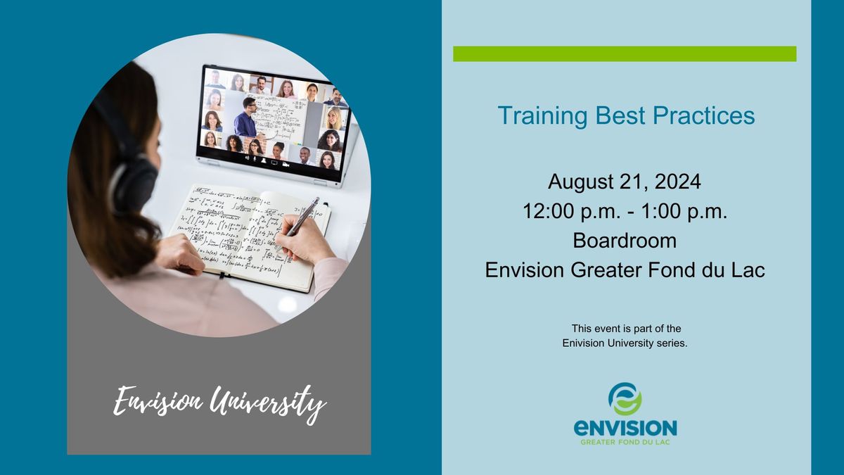 Envision University - Training Best Practices