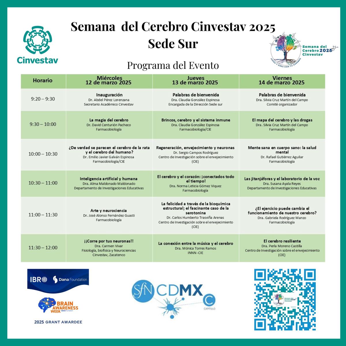 Programa del evento 