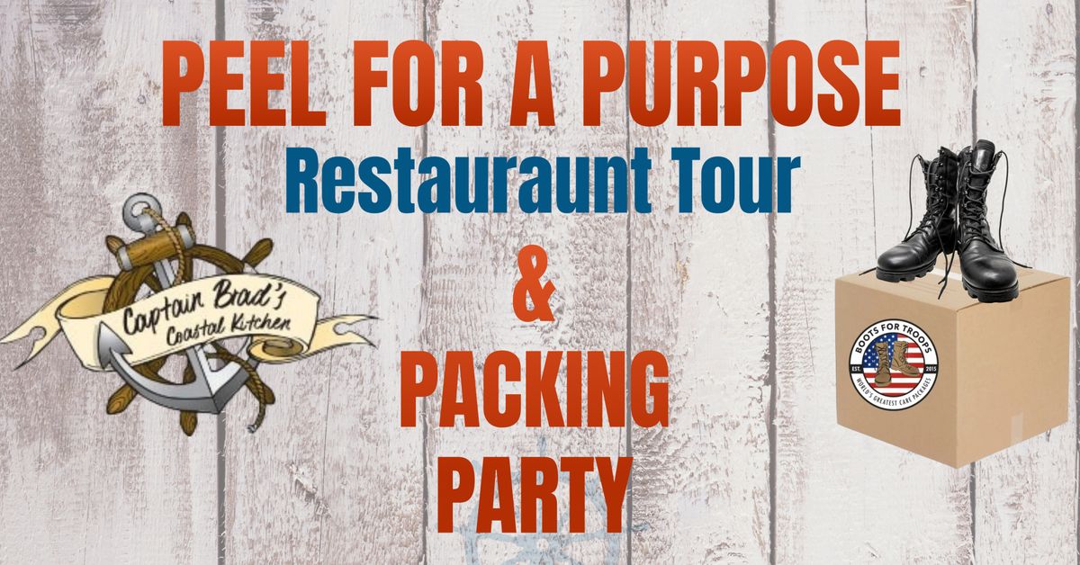 Peel For A Purpose Restaurant Tour and Packing Party at Captain Brads