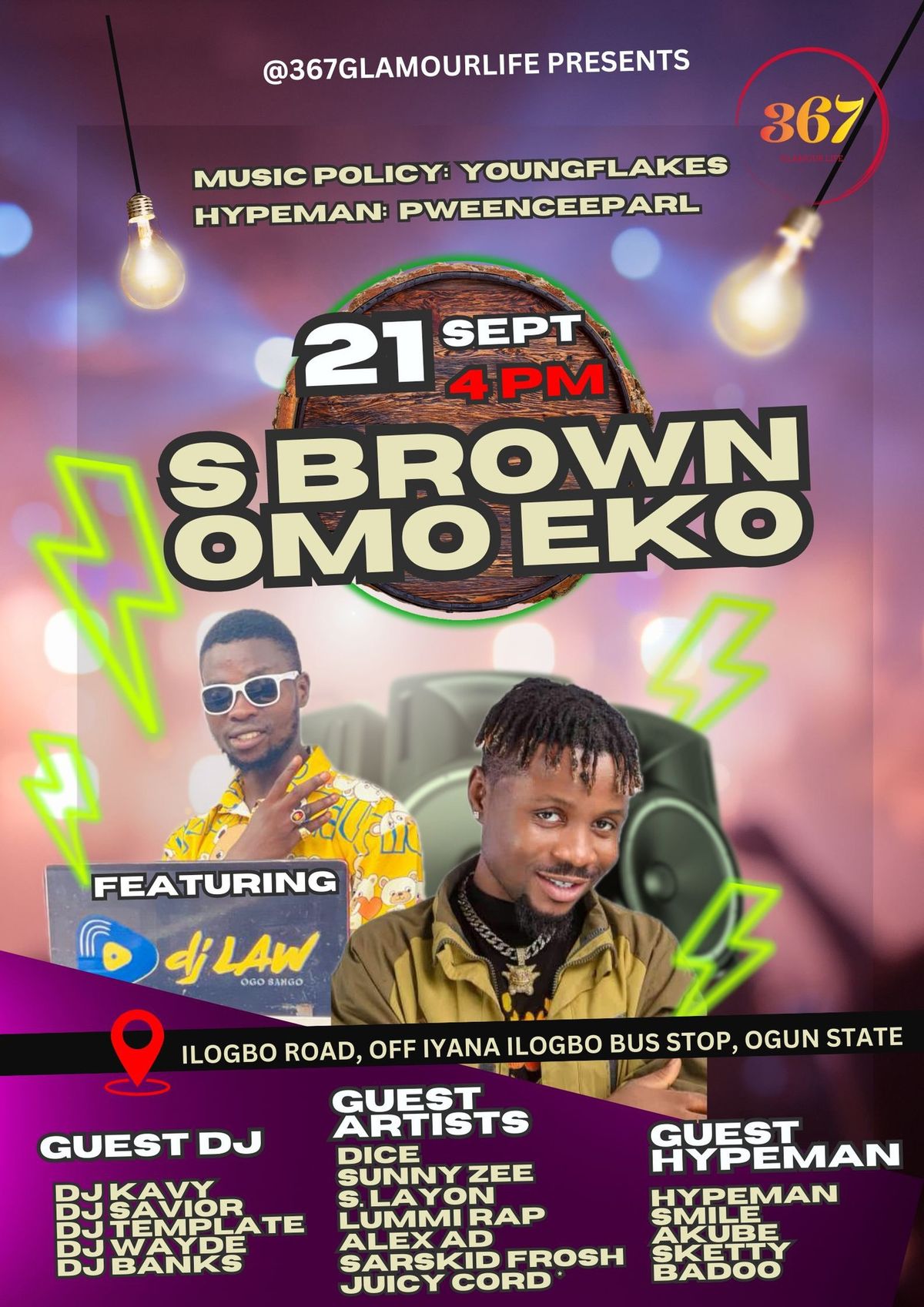 S BROWN OMO EKO Party