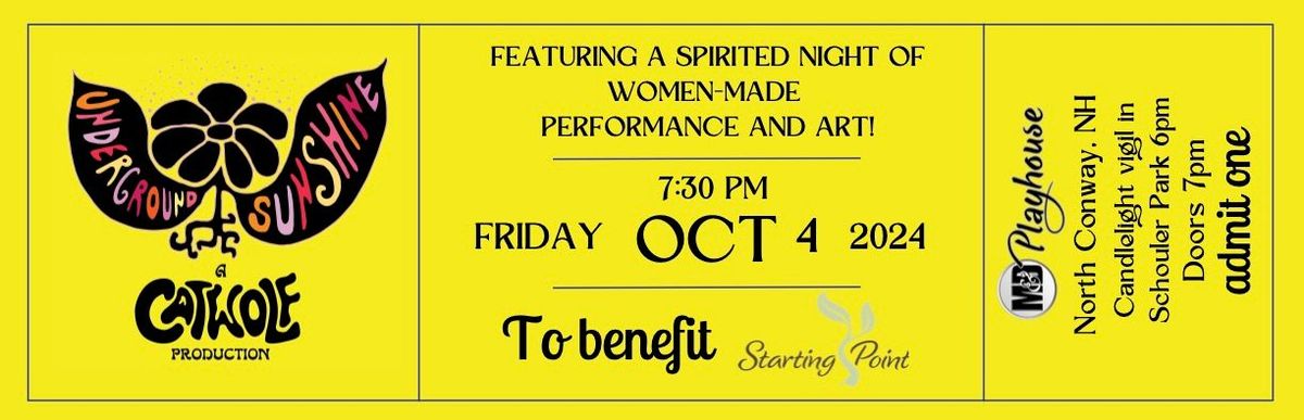 Underground Sunshine: A CATWOLF Production & Benefit for Starting Point