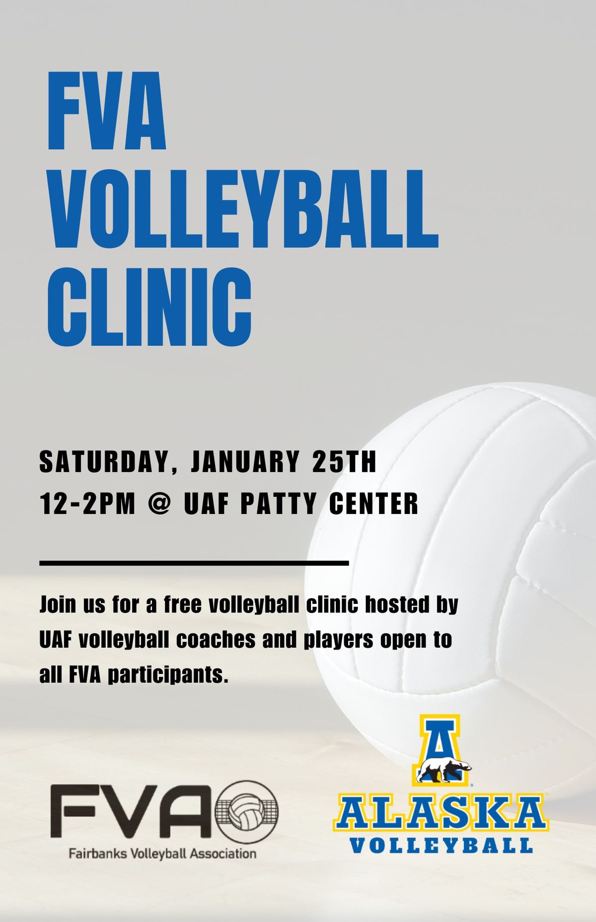 UAF\/FVA Volleyball Clinic