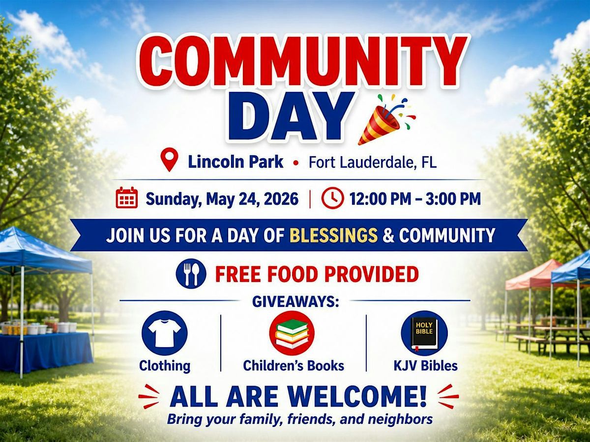 Community Day: Free Food, Giveaways & Open Bible Q&A