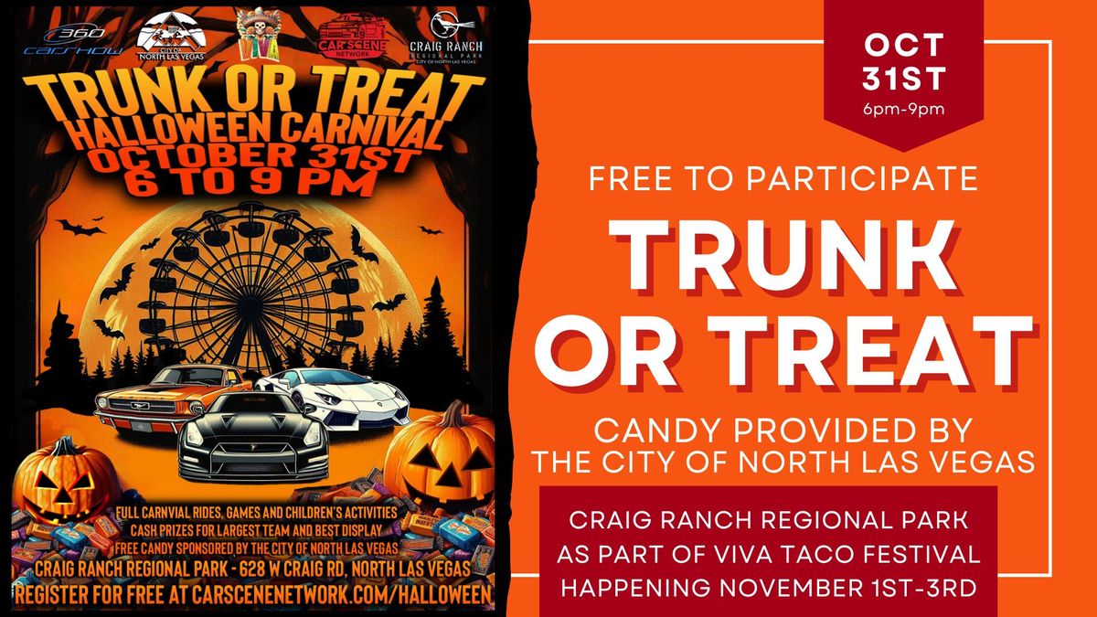 Trunk or Treat Halloween Carnival at Craig Ranch Park