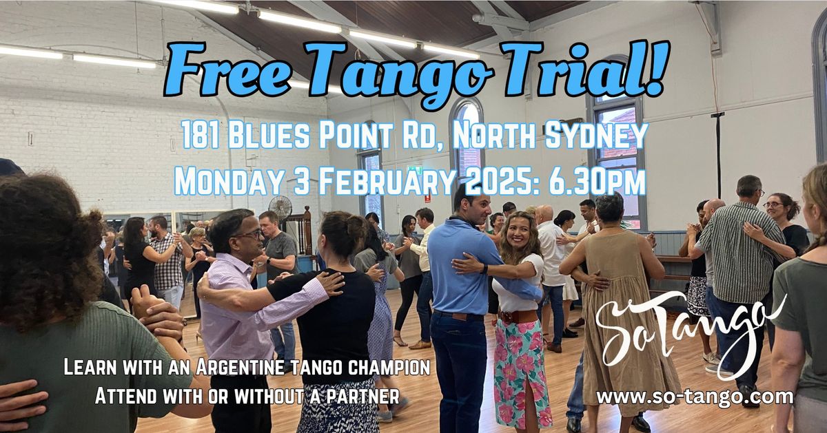 FREE Tango Trial Feb 3 - North Sydney