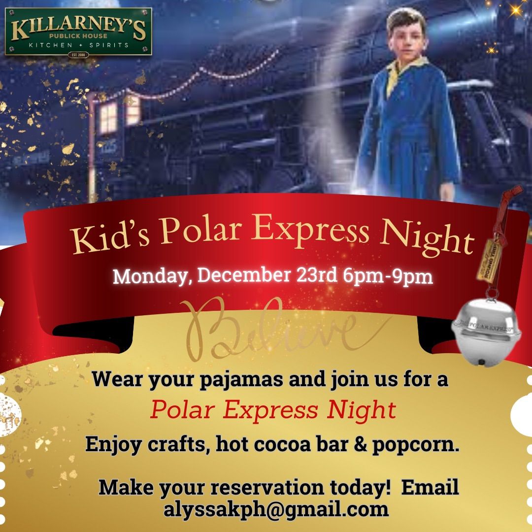 Kid\u2019s Polar Express Night 