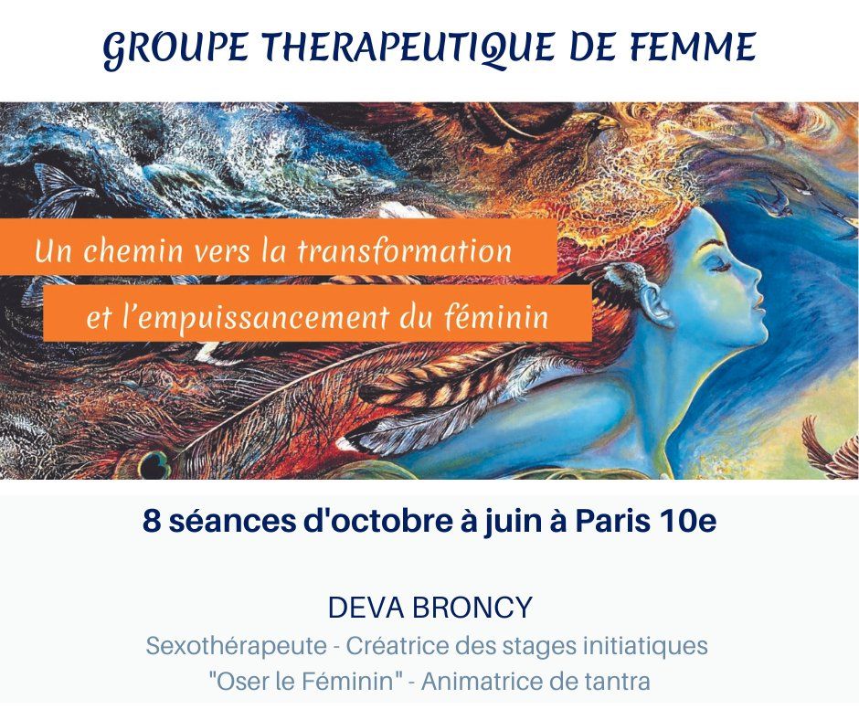 GROUPE   THERAPEUTIQUE DE FEMMES SUR PARIS