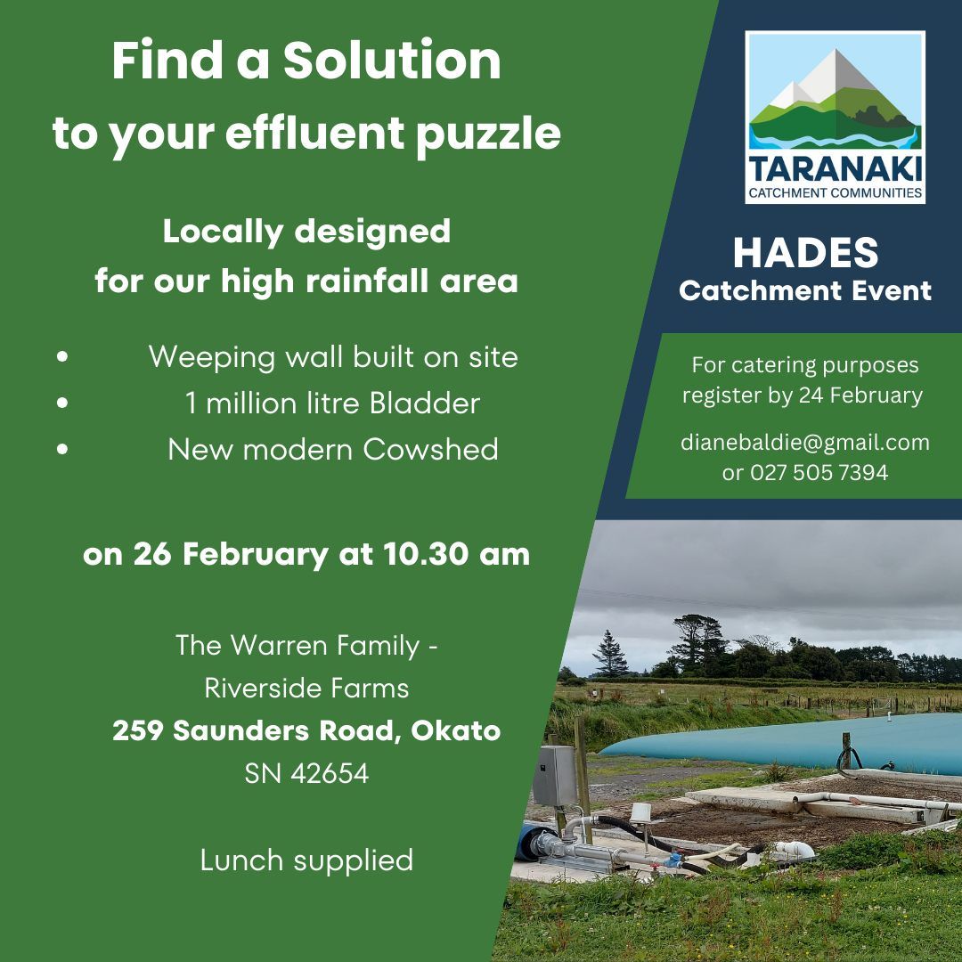 HADES catchment event - Find a solution to your effluent puzzle