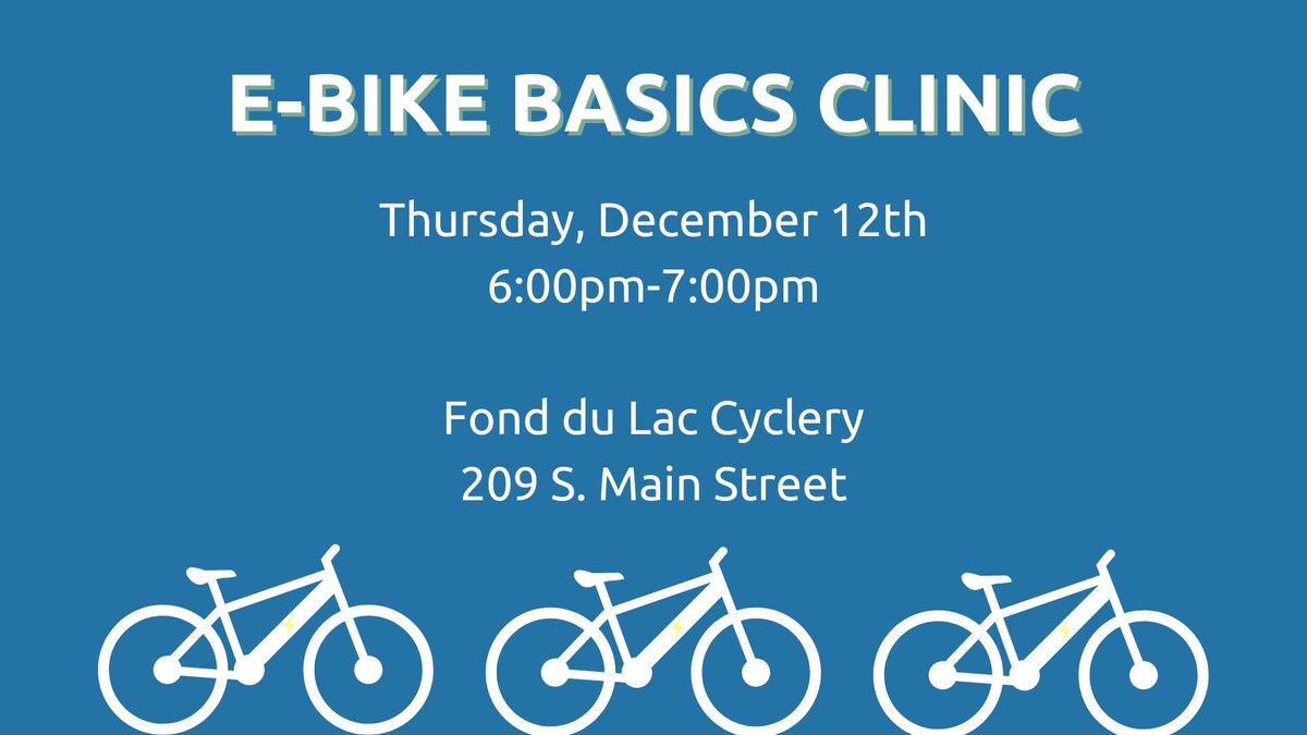 E-Bike Basics Clinic