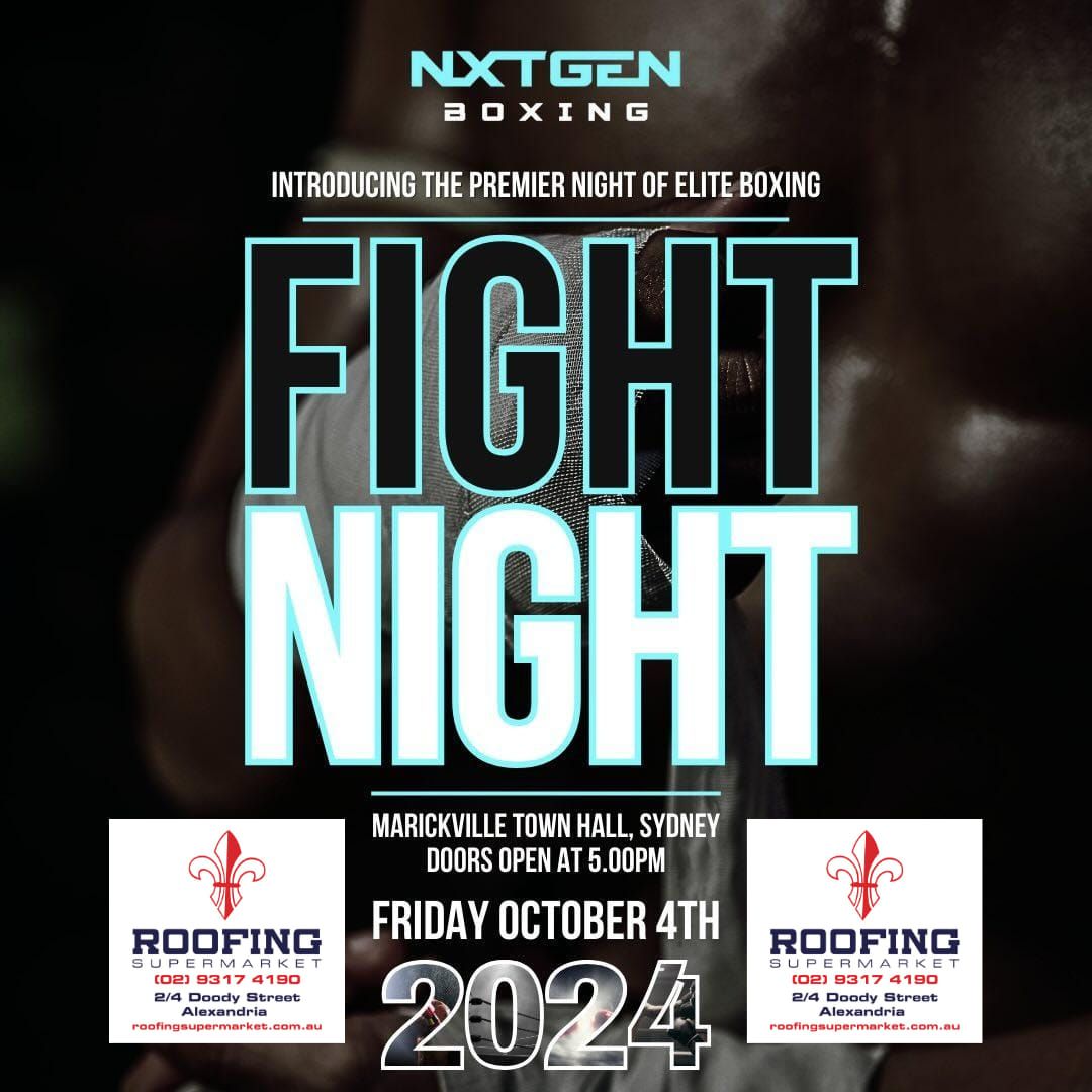 NXT GEN Boxing: Fight Night at Marrickville Town Hall