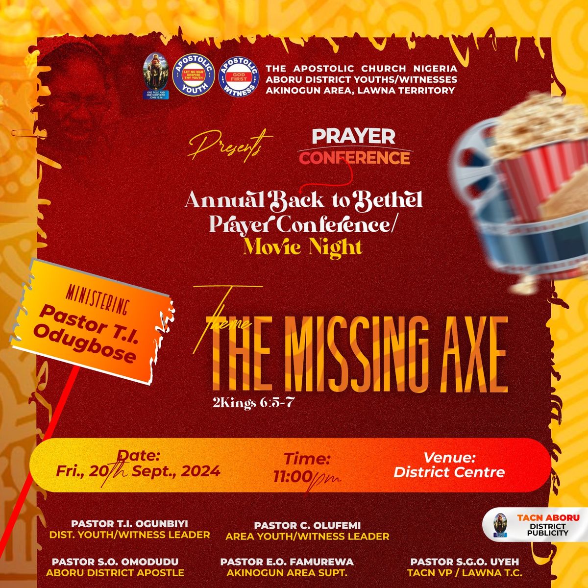 Aboru District Youth Prayer Conference\/Movie Night