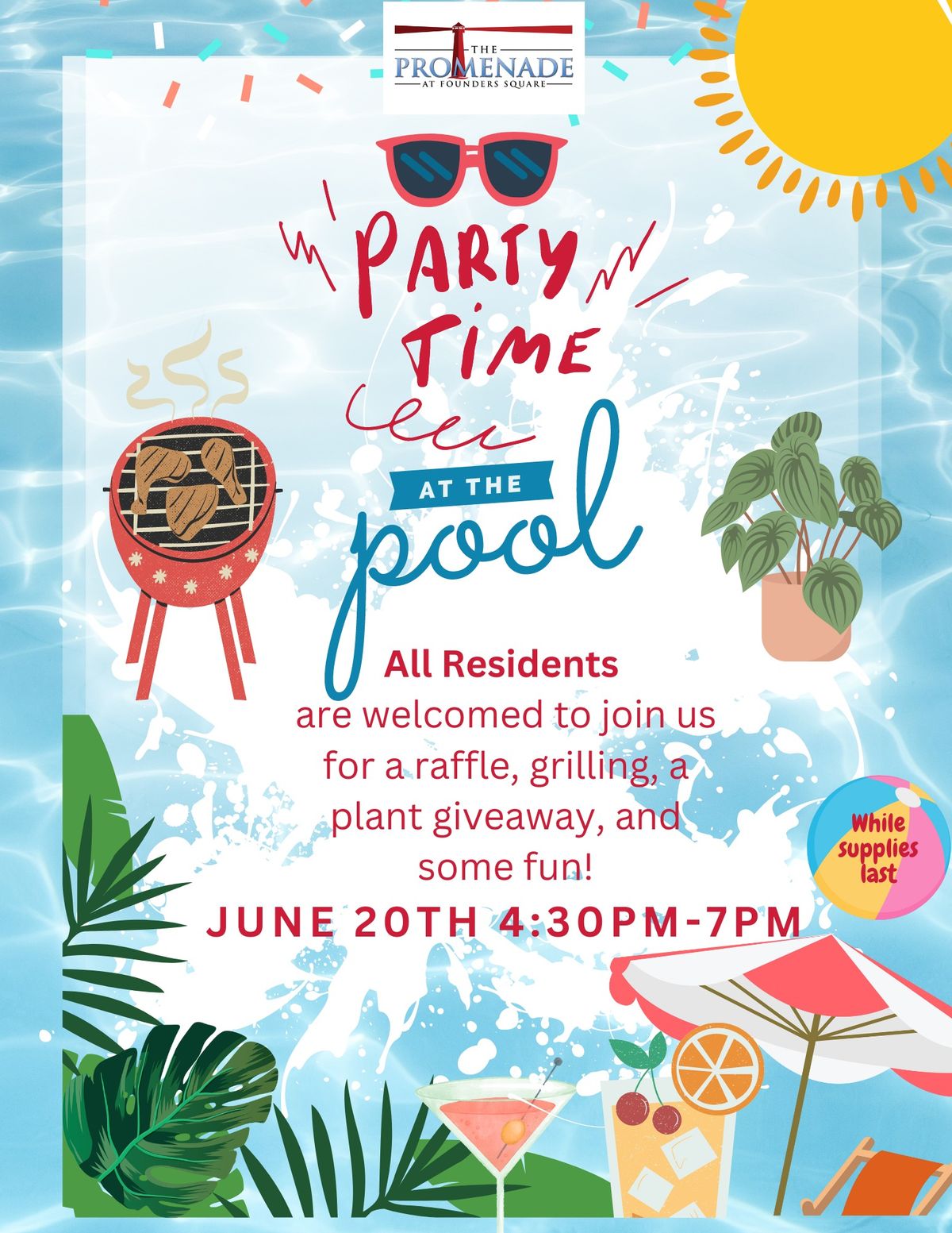 POOL PARTY & COOKOUT