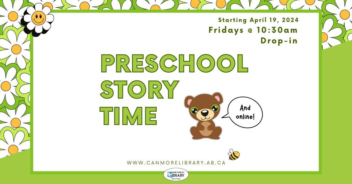 Preschool Storytime - Spring 2024 