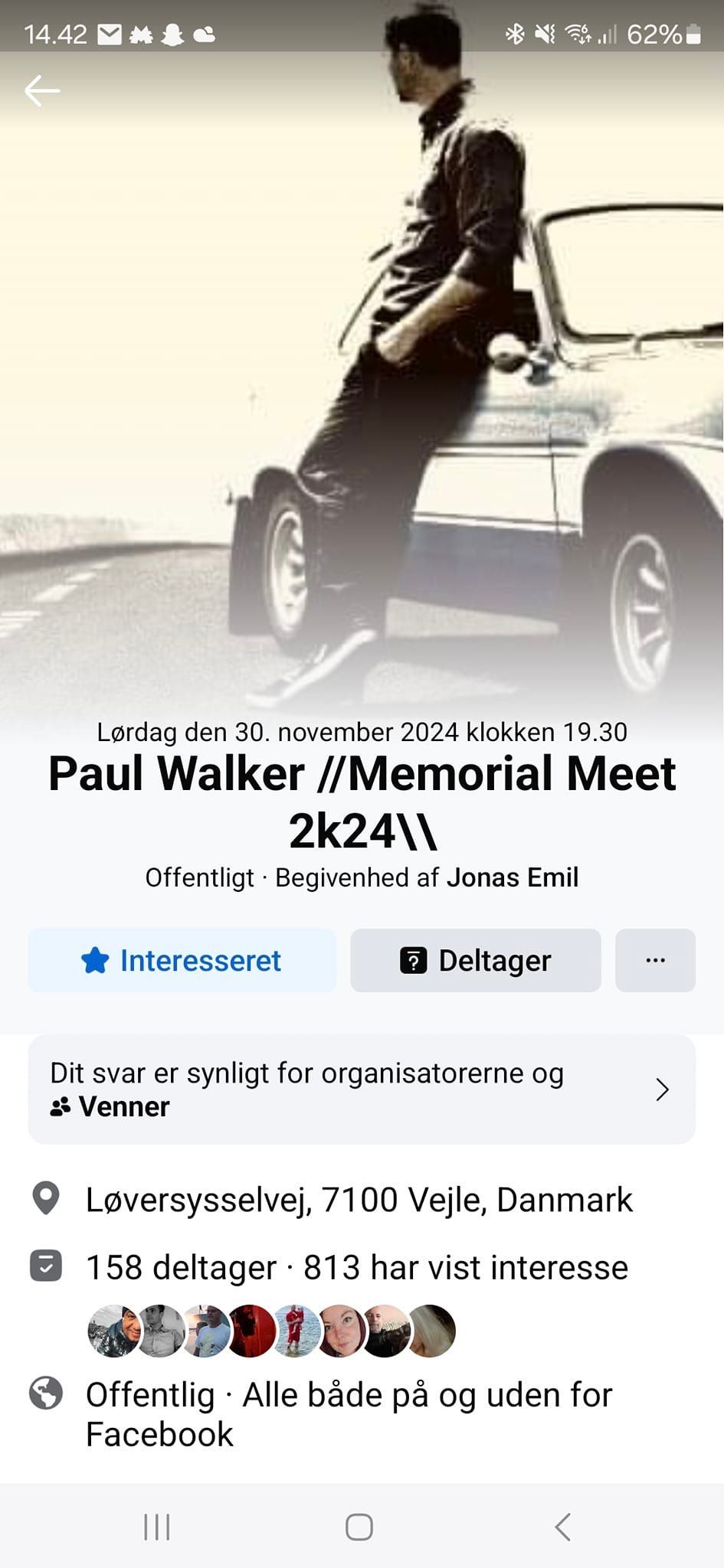 F\u00e6llesk\u00f8rsel Til Vejle ( Paul Walker ) 