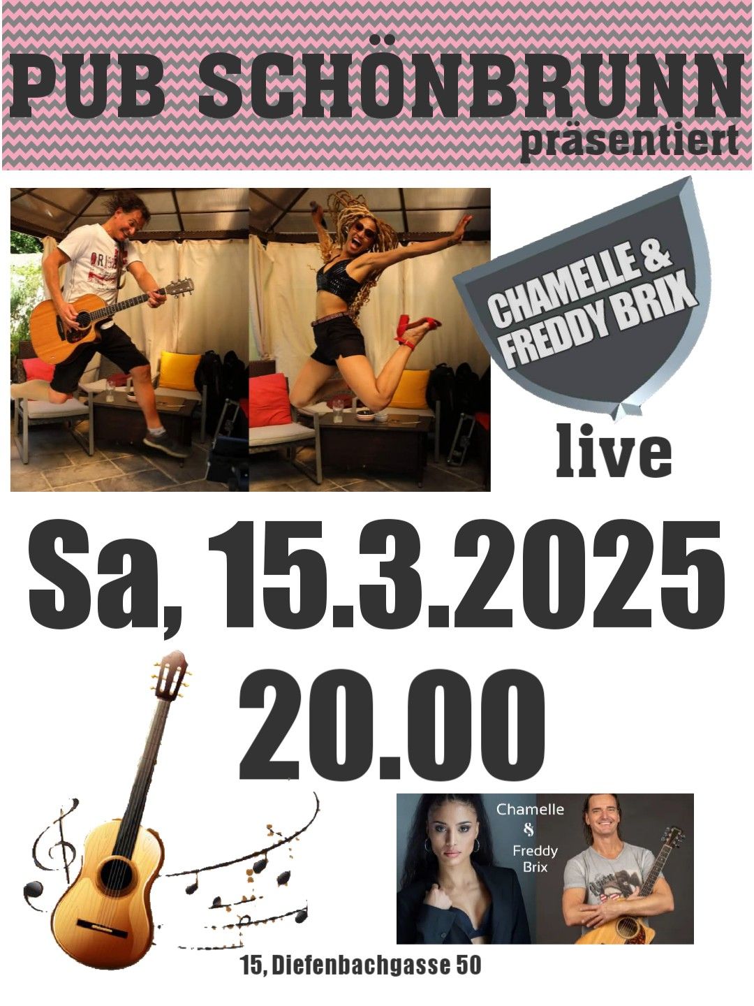 Chamelle&FreddyBrix\/Sa,15.3.\/PubSch\u00f6nbrunn\/20Uhr