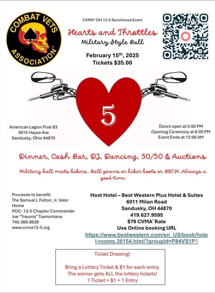 4th Annual Hearts & Throttles Military Style Ball