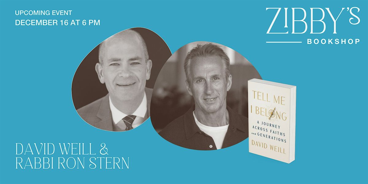 Author event! David Weill x Rabbi Ron Stern