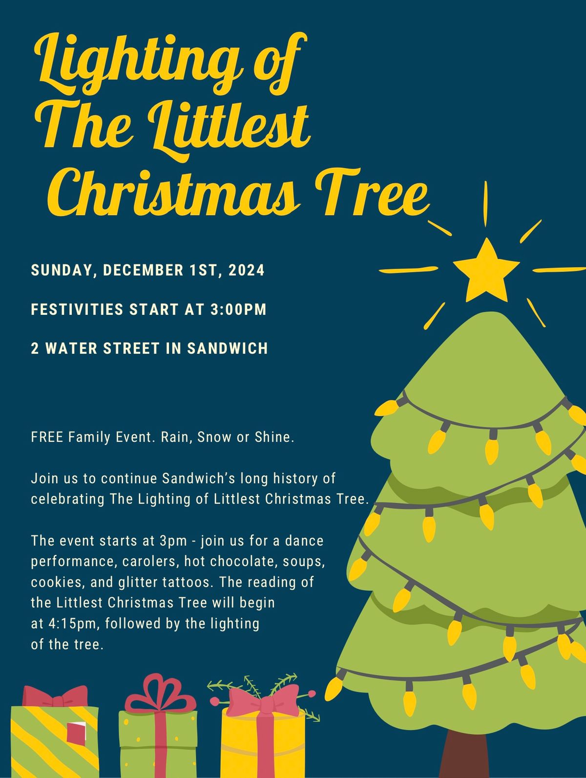 Lighting of the Littlest Christmas Tree